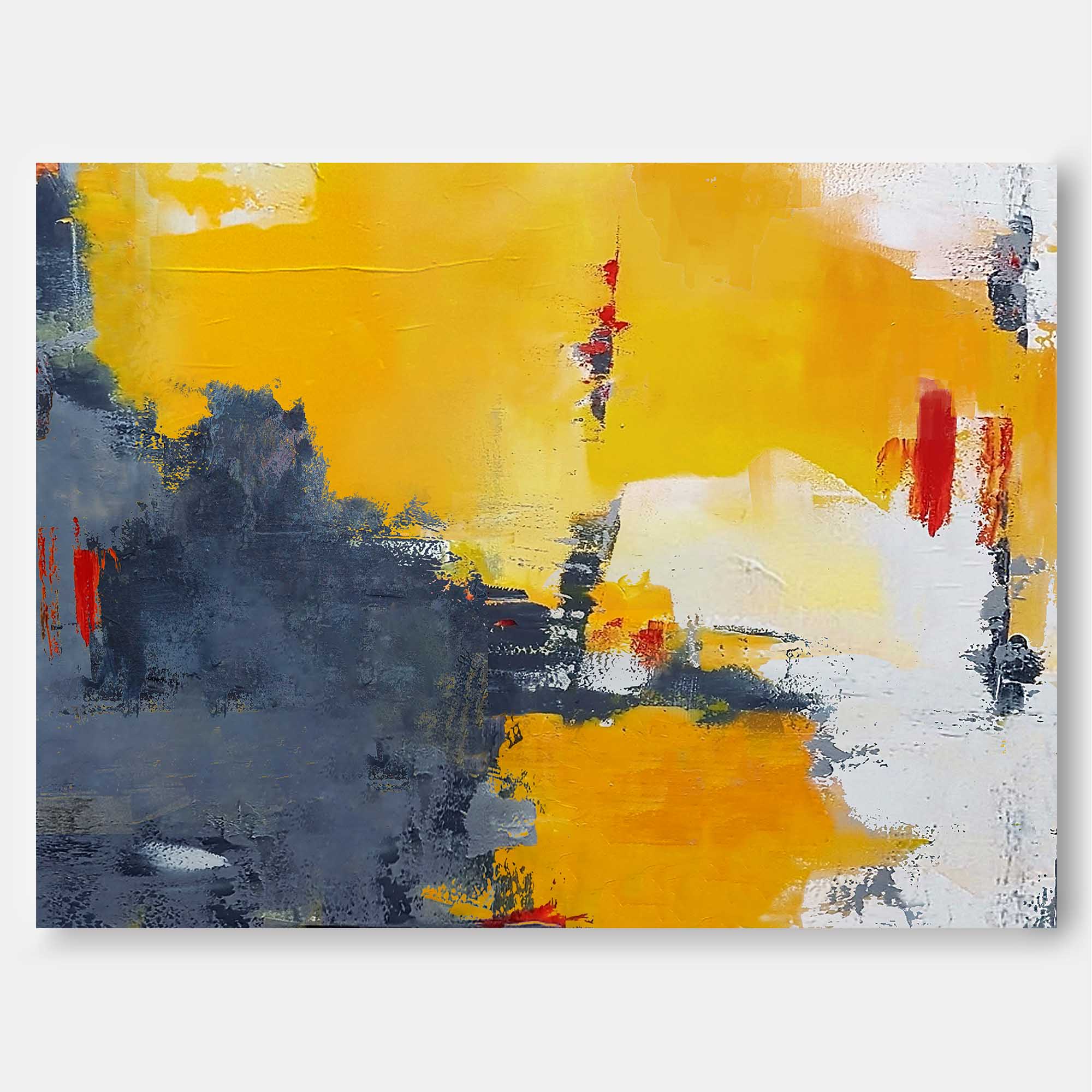 Wallart Bold Sunset Tones Abstract Art