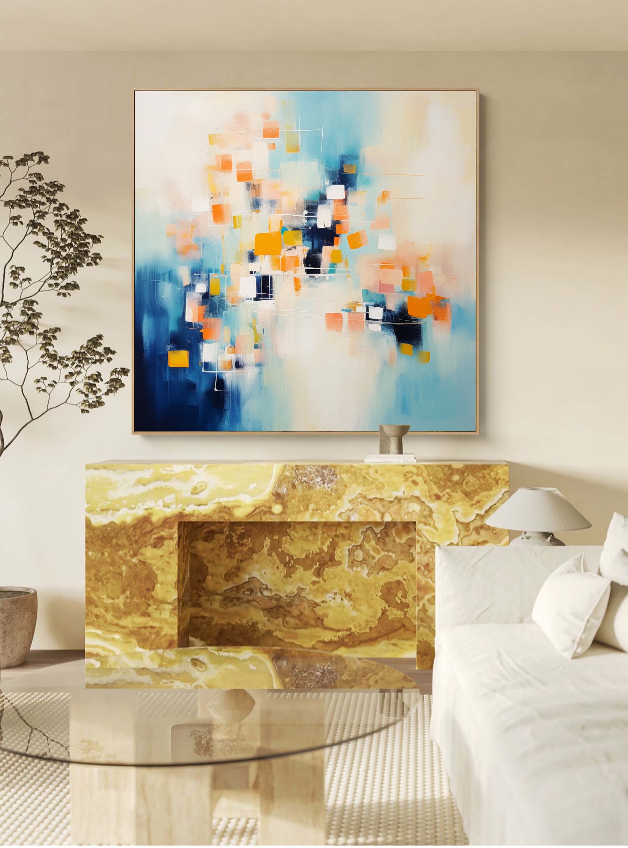 Wallart Serene Abstract Canvas Art