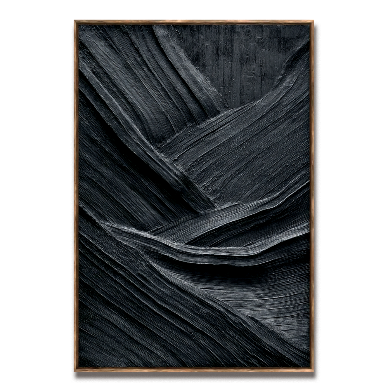 Abstract texture mountain black