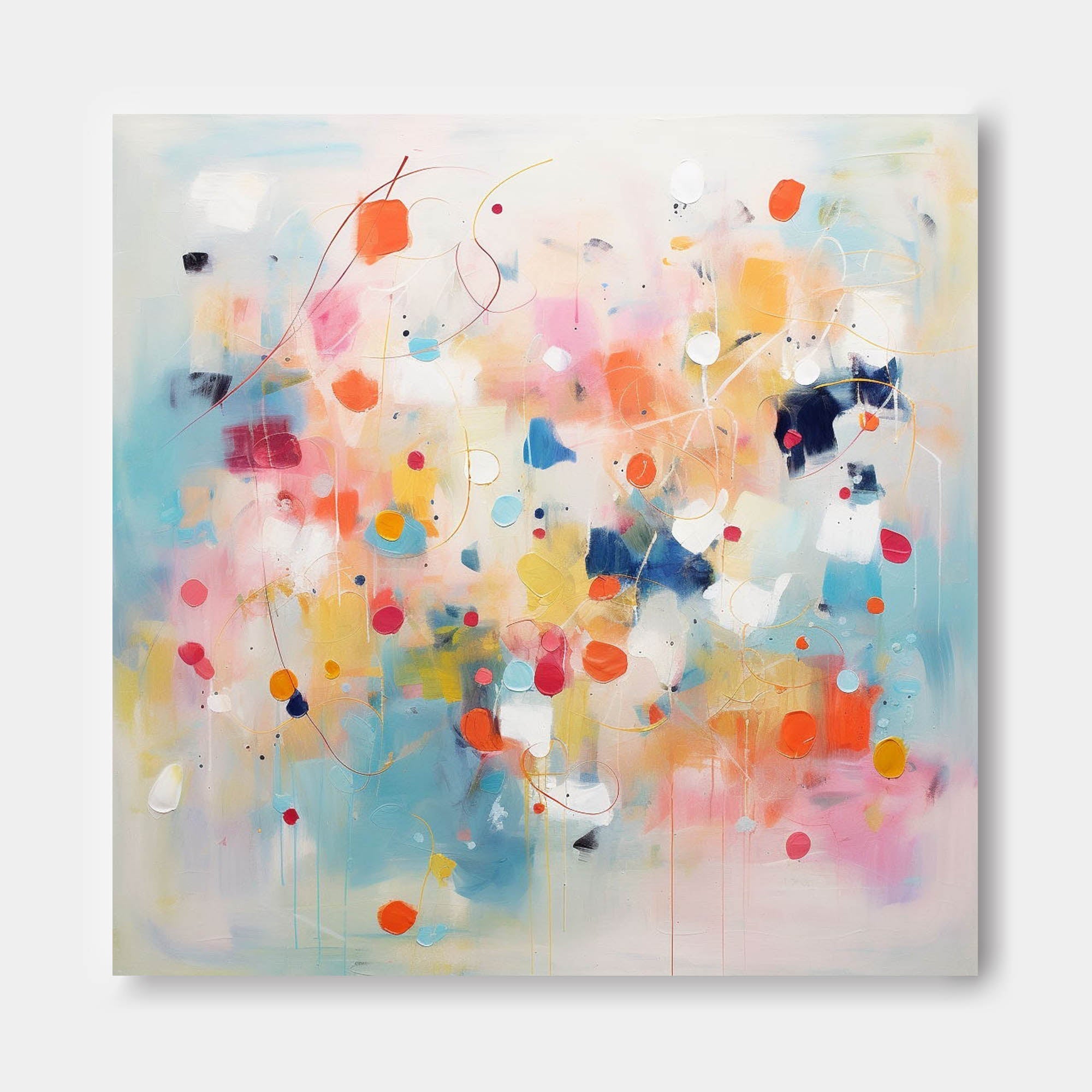 Wallart Dynamic Abstract Color Splash Art